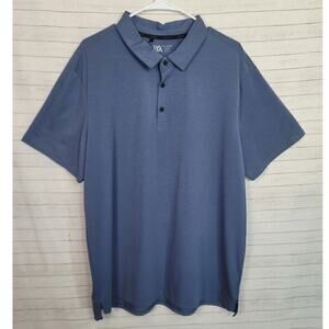 VRST BLUE PIQUE POLO, SZ EXTRA LARGE